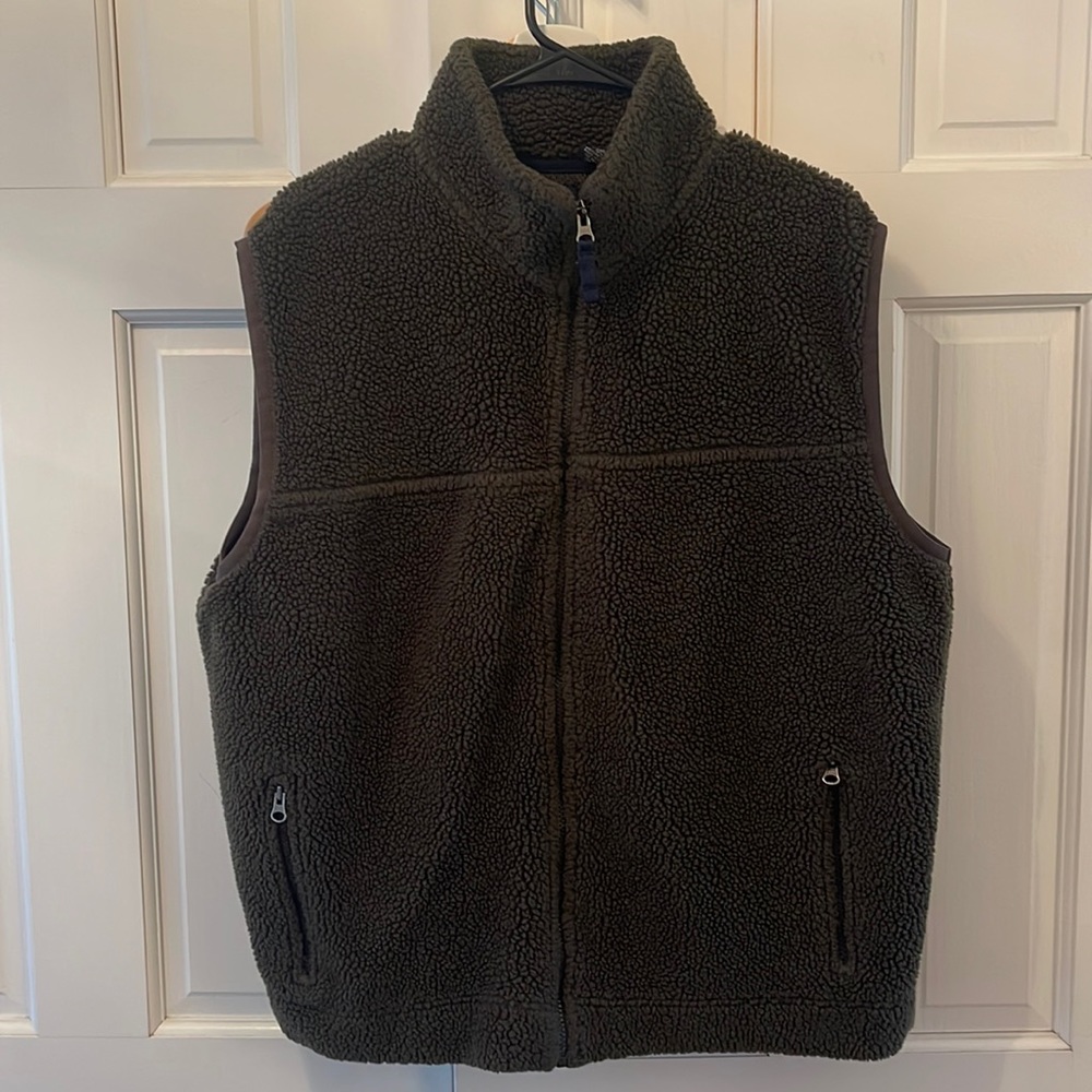 90s GAP Dark Brown Sherpa Vest